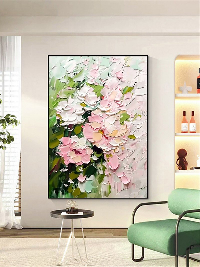 夏花 手绘油画/抽象/原创商品/装饰画/挂画/客厅/走廊/玄关挂画 - 海报/装饰画/版画 - 亚麻 多色