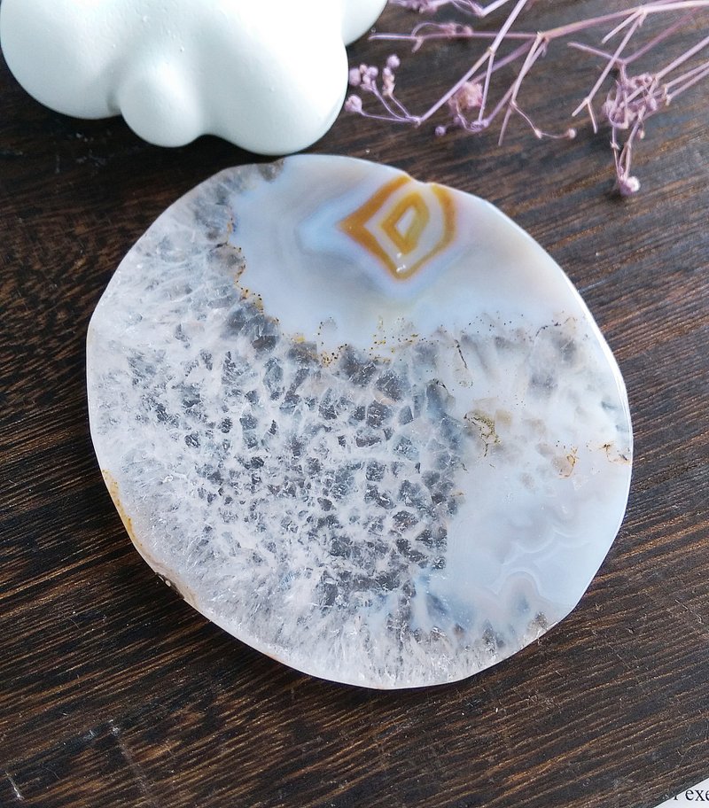 Agate 马达加斯加产地 玛瑙片 打磨件 摆设装饰  摆件 天然矿石 - 摆饰 - 其他材质 