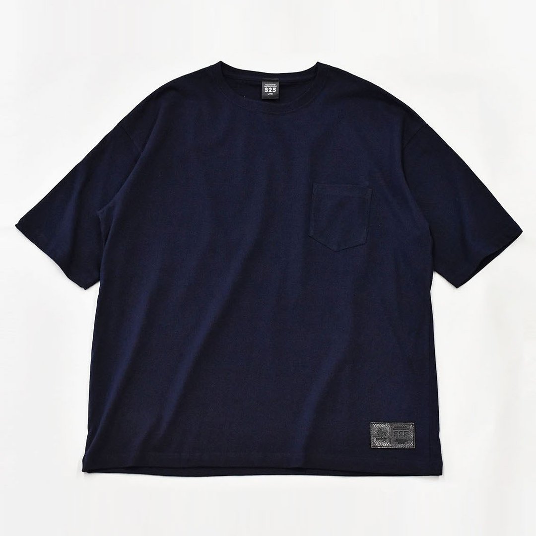 Relax Oversized Pocket T-shirt fashion unisex Oversized T-Shirt [Navy] TA001 - 女装 T 恤 - 棉 蓝色