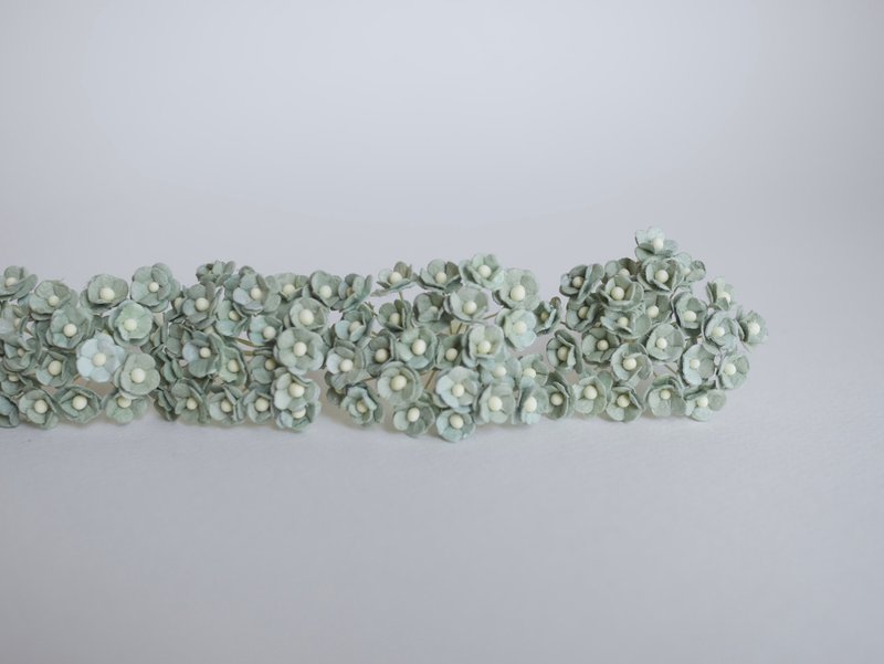 纸花，用品，100 件。加拿大海葵，尺寸 0.8 厘米，绿茶色 - 其他 - 纸 绿色