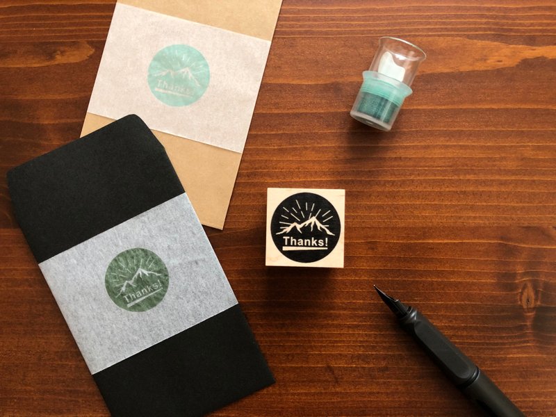 Resonate in the mountains [Thanks] Hanko - 印章/印台 - 其他材质 白色