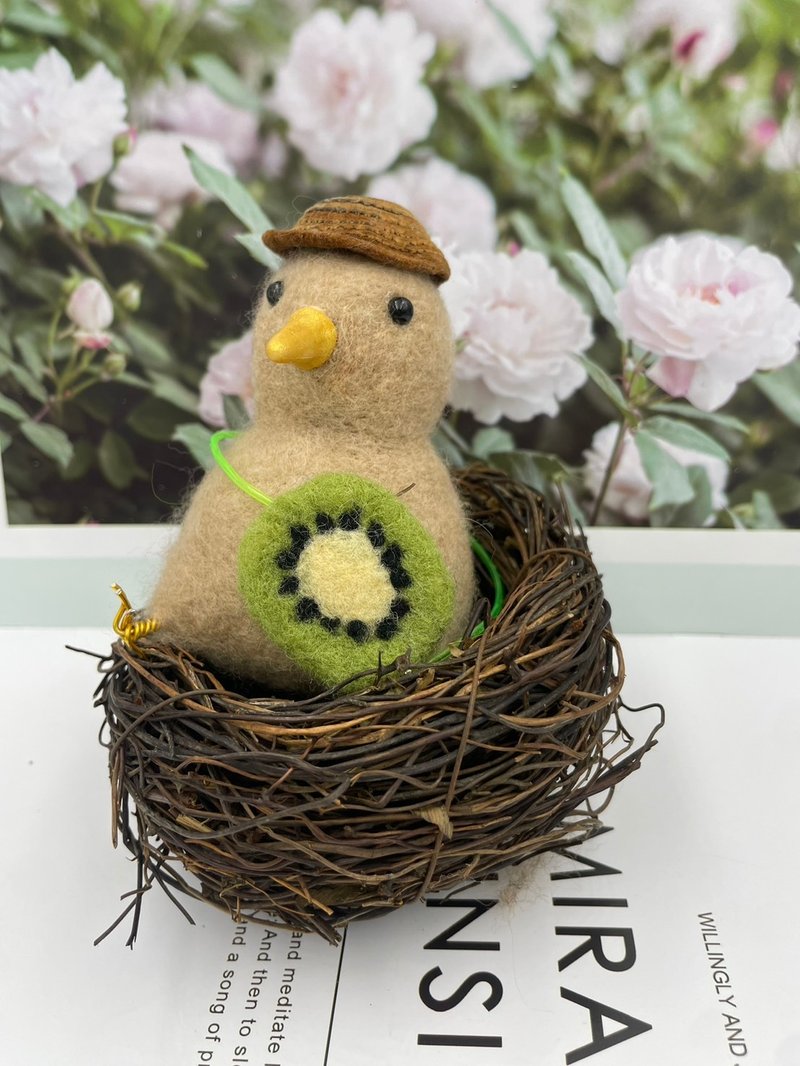 羊毛毡 奇异果鸟 Kiwi 摆饰 - 摆饰 - 羊毛 金色