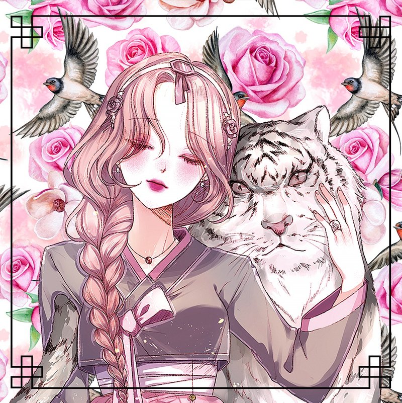 守护天使-老虎 (3Color) - 贴纸 - 纸 多色