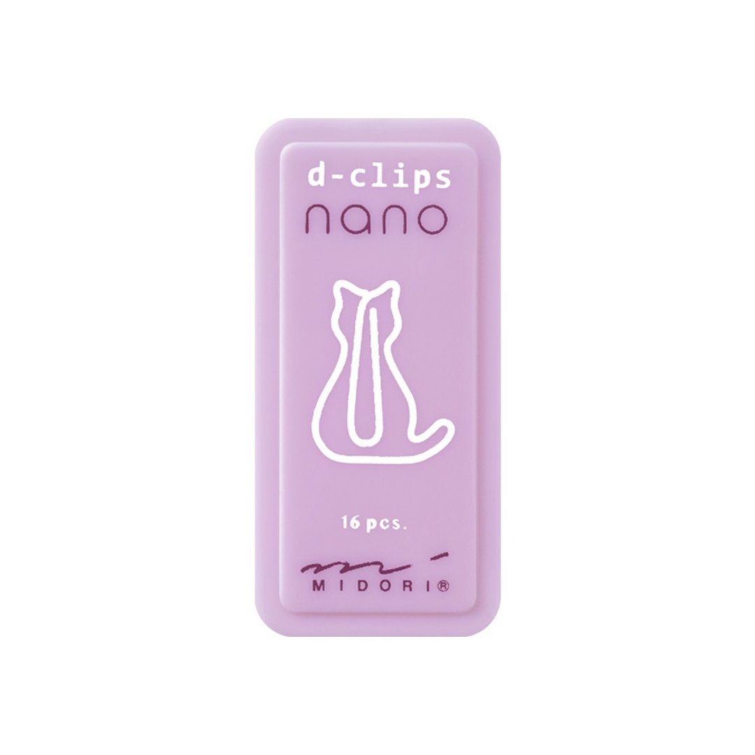 MIDORI 造型迷你回纹针 - 小猫 - 书签 - 不锈钢 银色