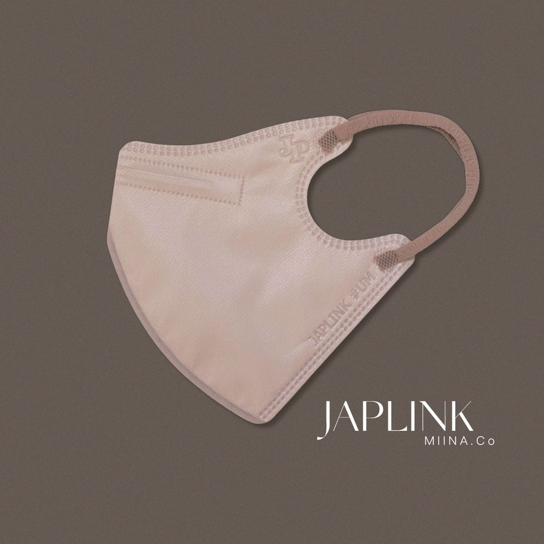 【标准】JAPLINK HEPA 高科技水驻极 立体医疗口罩-白摩卡 - 口罩 - 聚酯纤维 粉红色