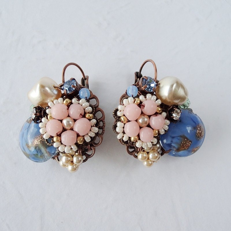 Amelie Leverback Earrings - Jewelry by mdmButiik - 耳环/耳夹 - 玻璃 粉红色