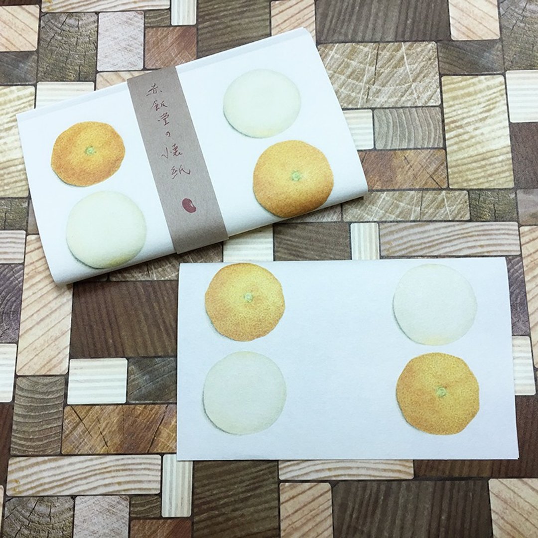 仓敷意匠 赤饭堂 怀纸 24枚入【橘子与镜饼 (29922-10)】 - 餐垫/桌巾 - 纸 白色