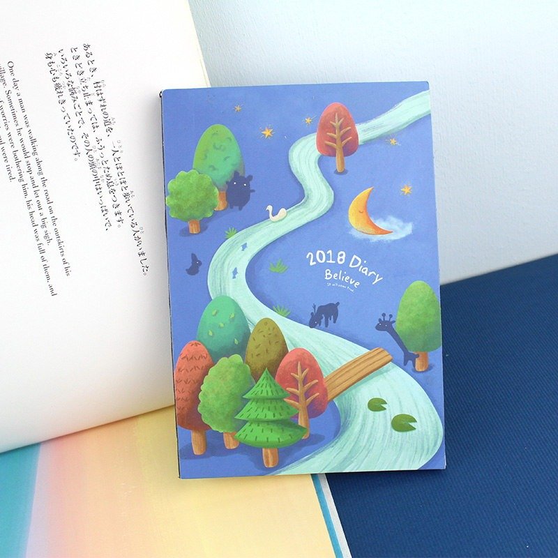 B6/32K 2018年插画周志/周计划/手帐-许愿精灵 - 笔记本/手帐 - 纸 多色