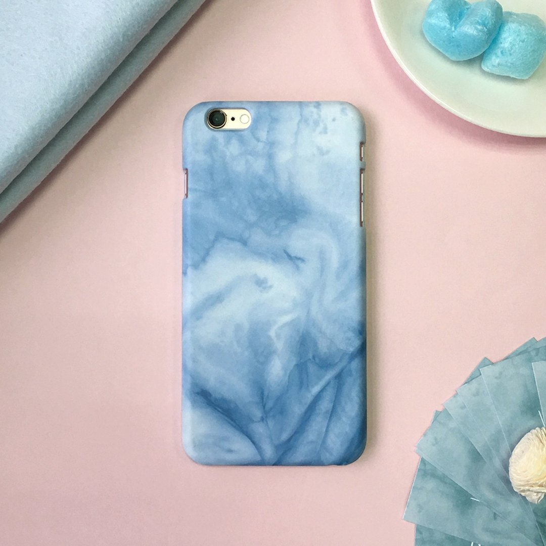 冰蓝-iPhone(i5.i6s,i6splus)/Android(Samsung三星, HTC, Sony)原创手机壳/保护套 - 手机壳/手机套 - 塑料 蓝色