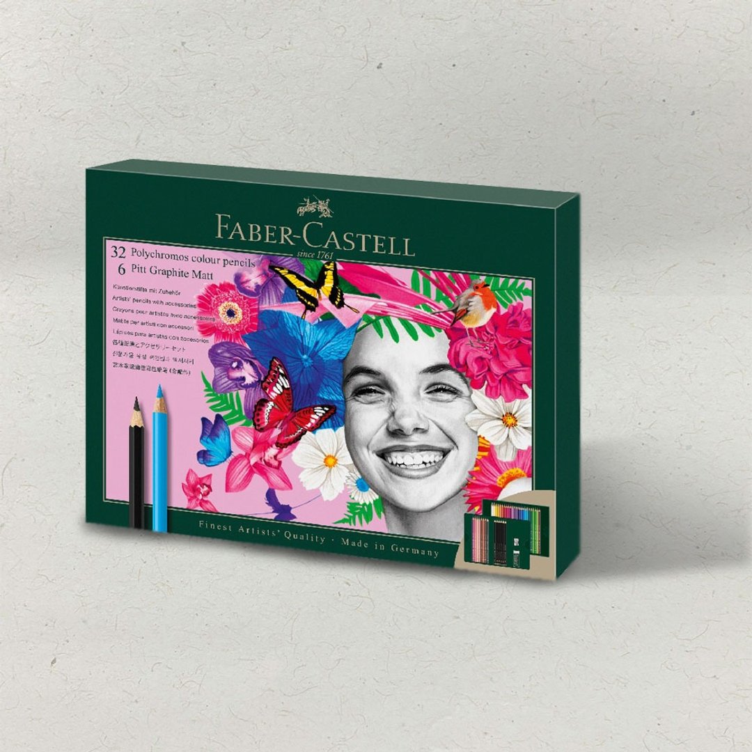 Faber-Castell 亚光 素描铅笔 及 艺术家级 油性色铅笔组-40件入 - 其他 - 其他材质 多色
