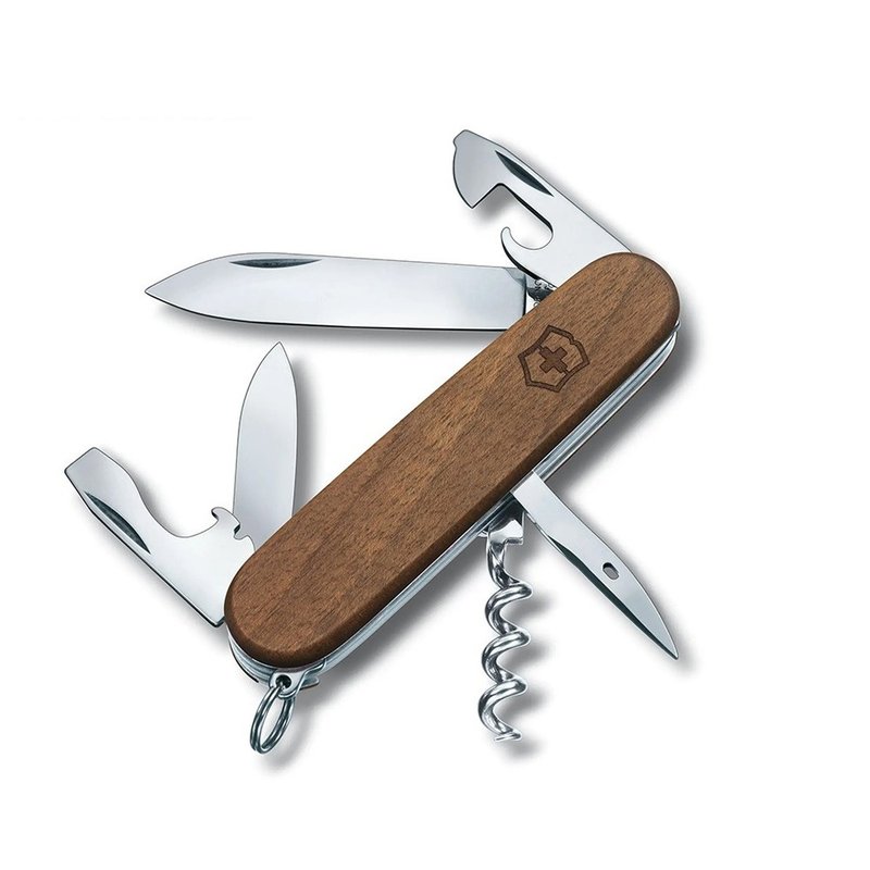 VICTORINOX 瑞士维氏 瑞士刀 10用 91mm 胡桃木 1.3601.63 - 露营用品 - 不锈钢 咖啡色