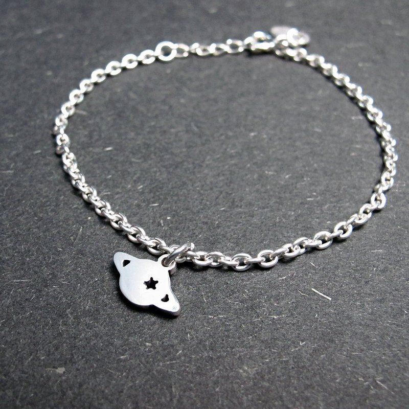 宇宙行星-圆圈手链-925纯银手链 - 手链/手环 - 纯银 银色