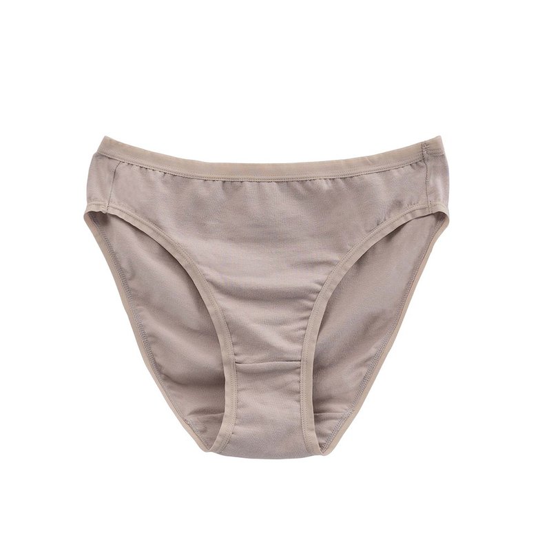 舒棉高叉内裤-卡其色(2入) - 女士内衣裤 - 棉．麻 卡其色