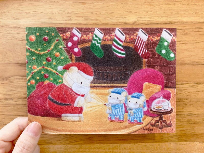 安心过圣诞 圣诞明信片 - 卡片/明信片 - 纸 红色