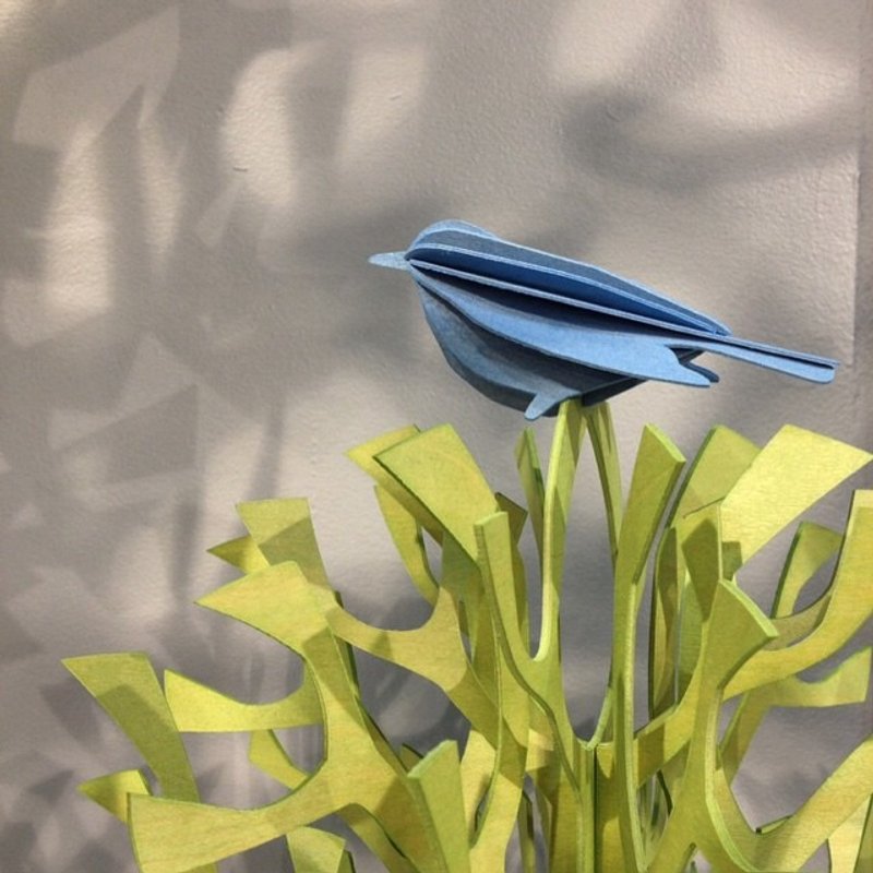 【芬兰制】LOVI乐宜立体拼图桦木明信片|摆饰|礼物-幸运鸟 - 摆饰 - 木头 多色