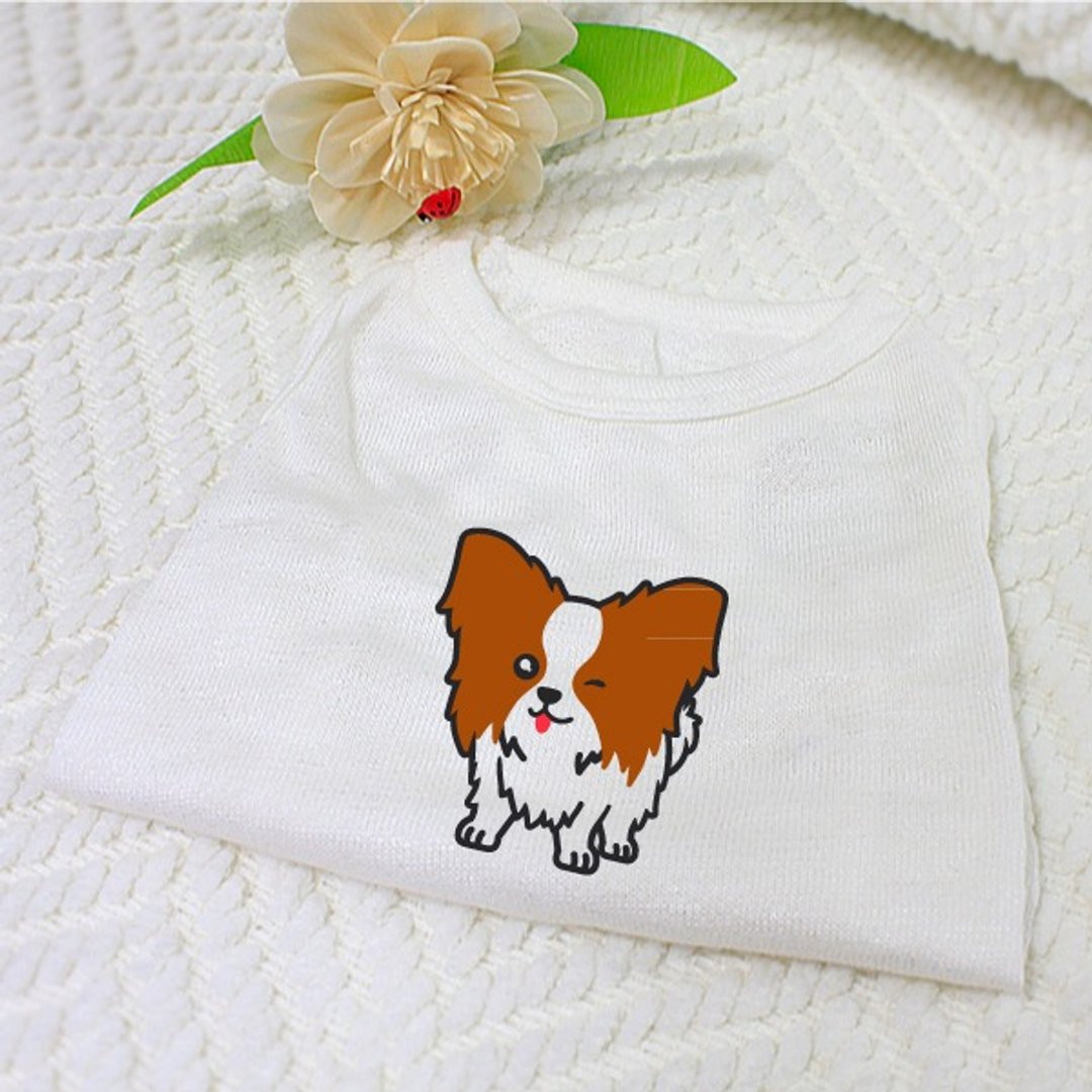 [毛孩姓名订做款] 蝴蝶犬Papillon Dog 反光衣(毛孩款) - 衣/帽 - 棉 多色