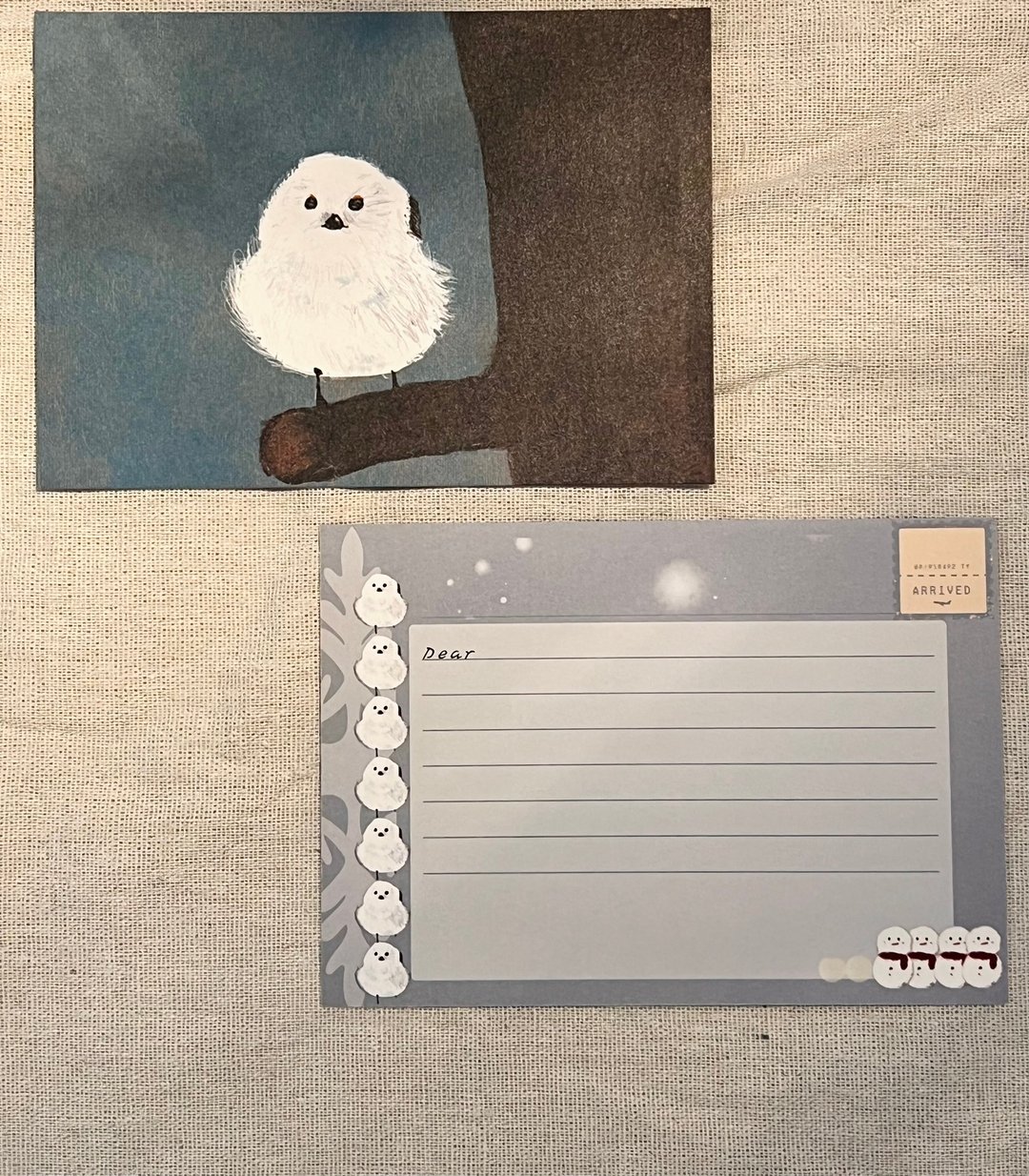 明信片 -安然自在的白鸟 - 卡片/明信片 - 纸 