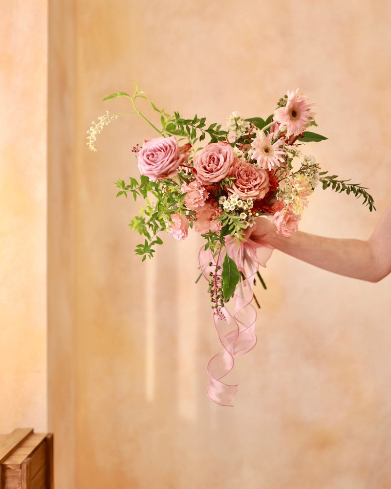 定制鲜花捧花 新娘捧花(粉色调) - 干燥花/捧花 - 植物．花 