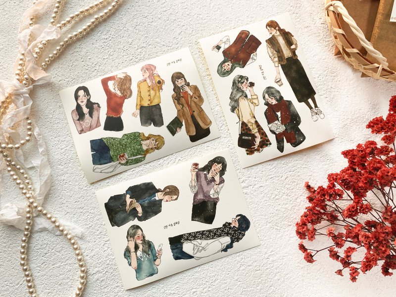 温馨节日贴纸包 - 贴纸 - 纸 多色