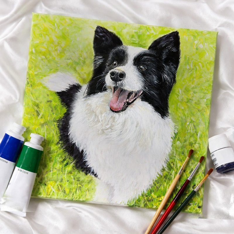 纯手绘 定制 宠物画 宠物纪念 专属订制  30x30cm - 海报/装饰画/版画 - 颜料 多色