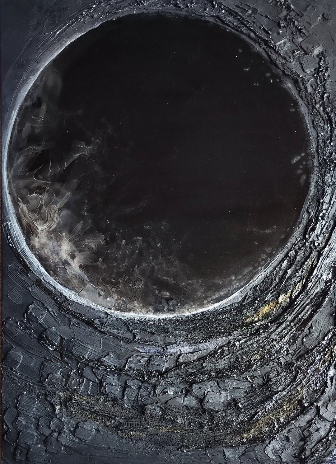 抽象绘画 象征主义 艺术品 原创艺术 室内墙面艺术 家居装饰 - 海报/装饰画/版画 - 其他材质 黑色