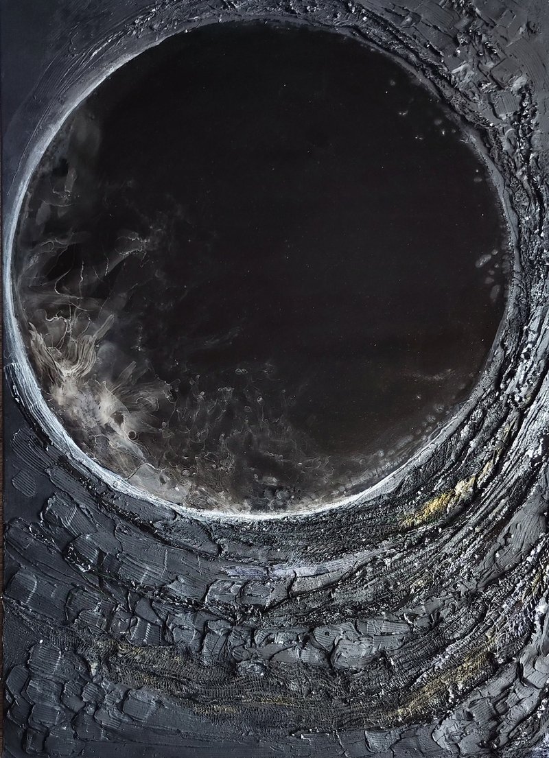 抽象绘画 象征主义 艺术品 原创艺术 室内墙面艺术 家居装饰 - 海报/装饰画/版画 - 其他材质 黑色