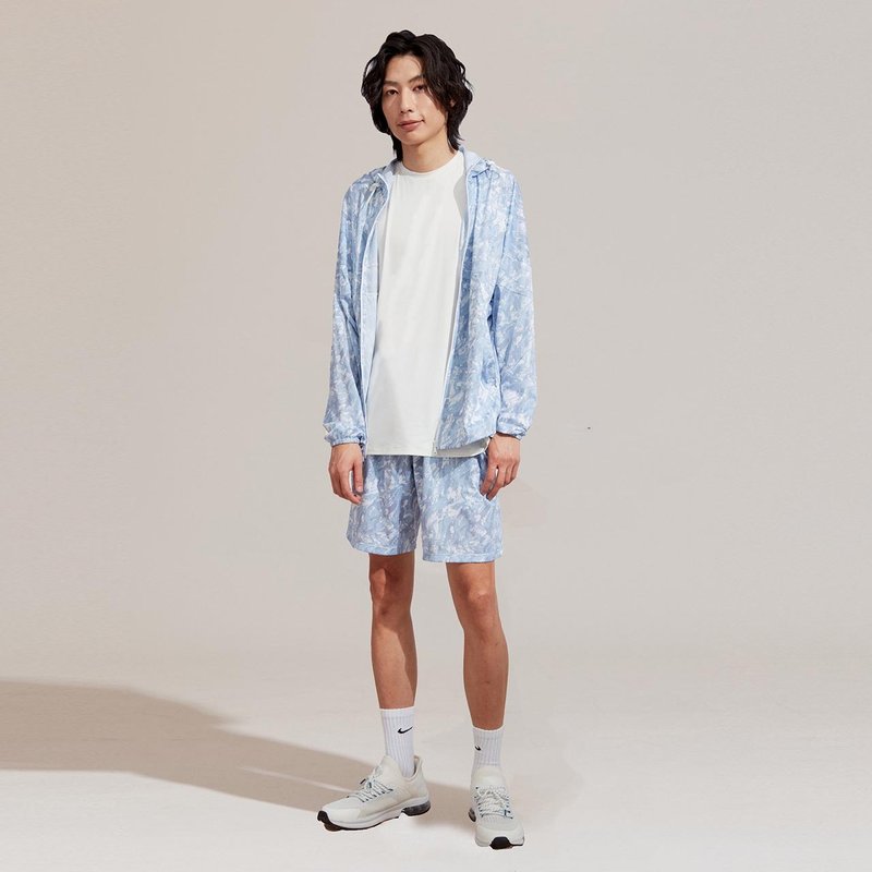 【全程台湾制造】-透气迷彩沙摊裤-蔚蓝海岸 - 男装外套 - 聚酯纤维 蓝色