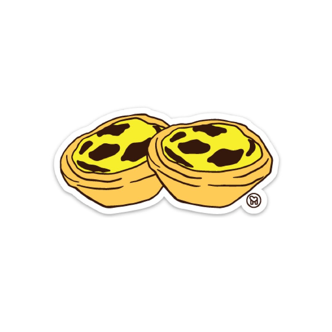 Eggtart Sticker 蛋挞贴纸 - 贴纸 - 其他材质 