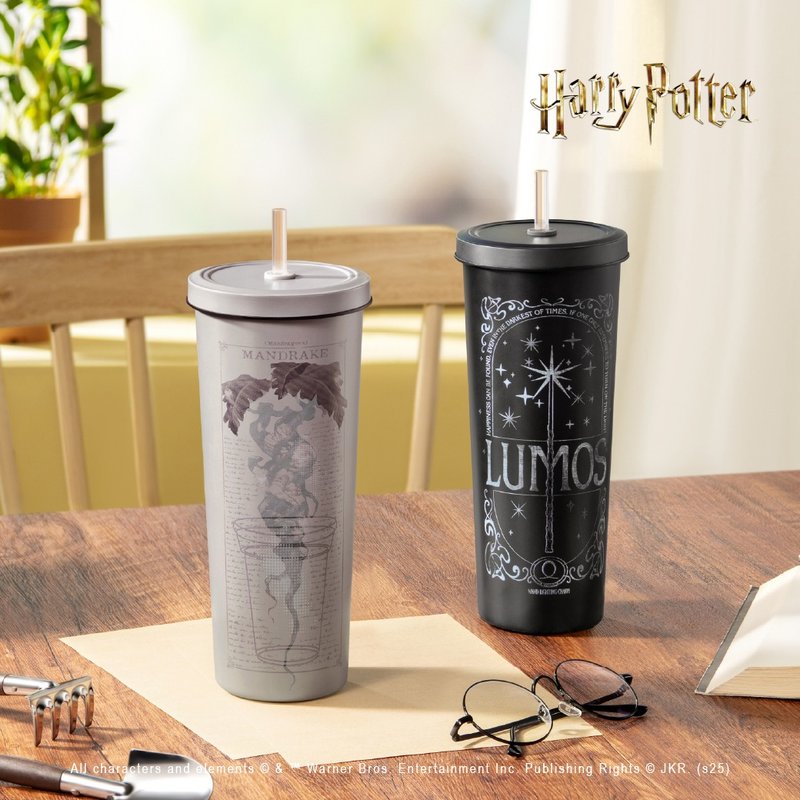 【利波特系列】 不锈钢陶瓷易洁层吸管杯850ML - 保温瓶/保温杯 - 其他金属 银色