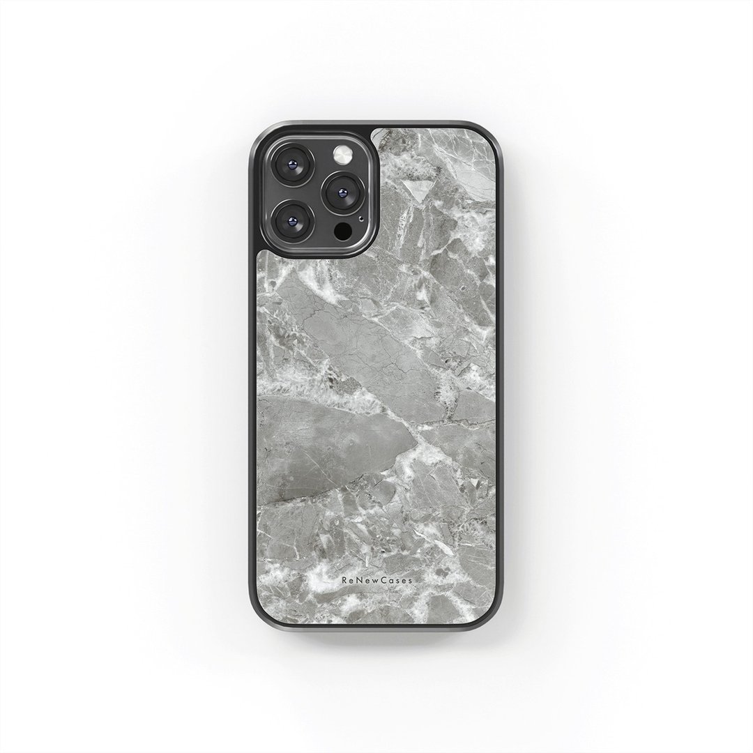 环保 再生材料 iPhone 三合一防摔手机壳 灰大理石纹 - 手机壳/手机套 - 环保材料 灰色