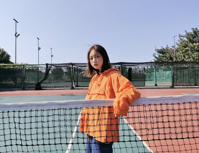 Back to Green::品牌防风半拉  GAP橘色 //vintage// - 男装外套 - 其他人造纤维 