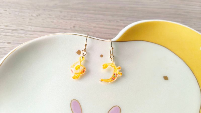 高音符低音符 耳环 耳勾 - 耳环/耳夹 - 树脂 