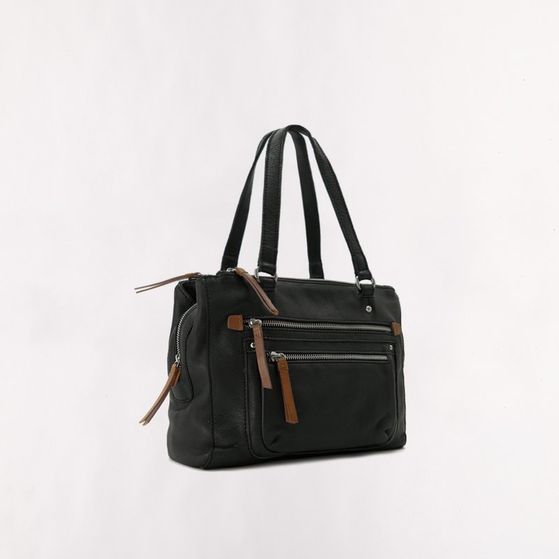 Megan 轻韧真皮单肩托特包 - 手提包/手提袋 - 真皮 