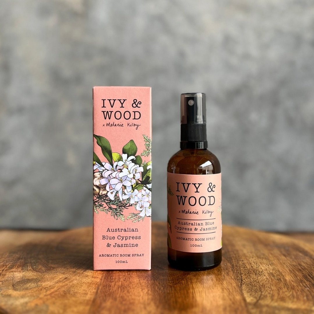 澳洲蓝丝柏与茉莉香氛喷雾-【IVY&WOOD】手作天然香氛 - 香薰/精油/线香 - 其他材质 