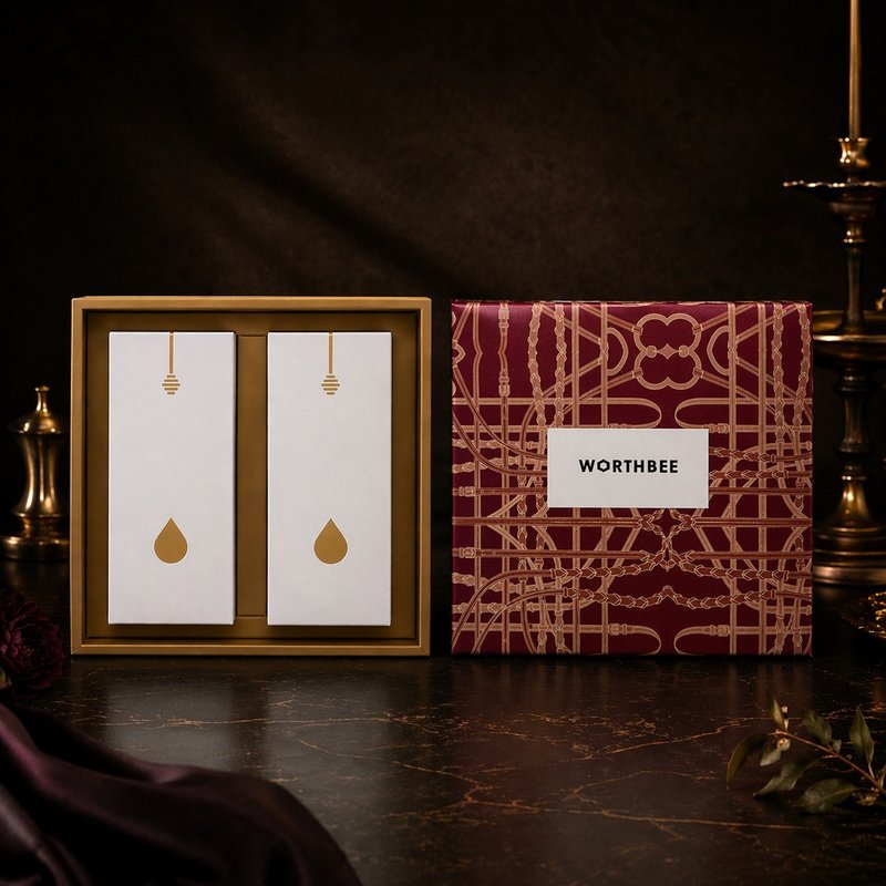 Freedom in Honey 双入蜂蜜礼盒 - 蜂蜜/黑糖 - 玻璃 金色