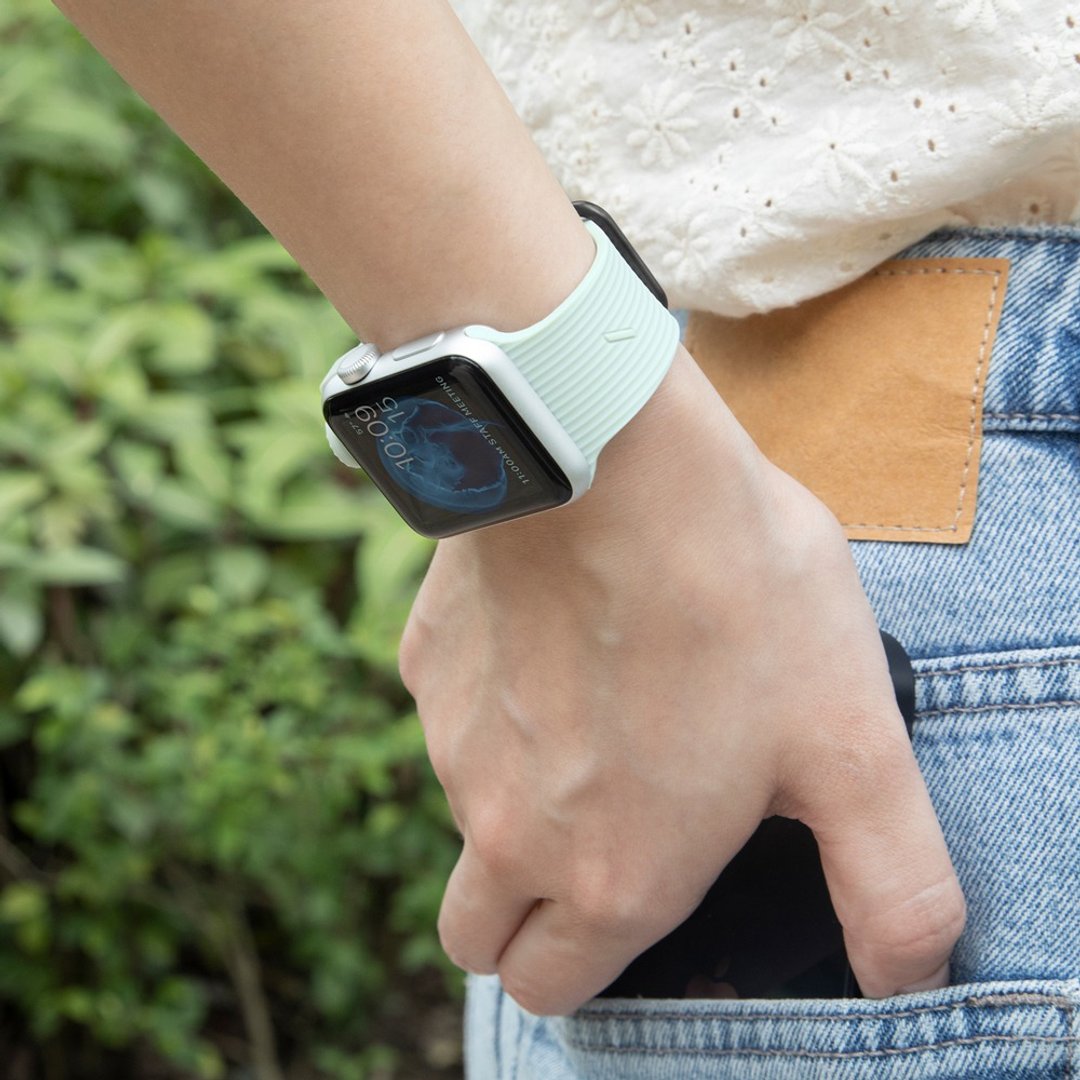 Native Union | Apple Watch 表带 Curve硅胶 - 薄荷绿 - 手机配件 - 硅胶 绿色