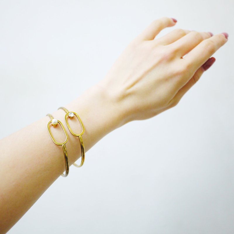 简约古金黄铜复古 手环 - 手链/手环 - 其他金属 金色