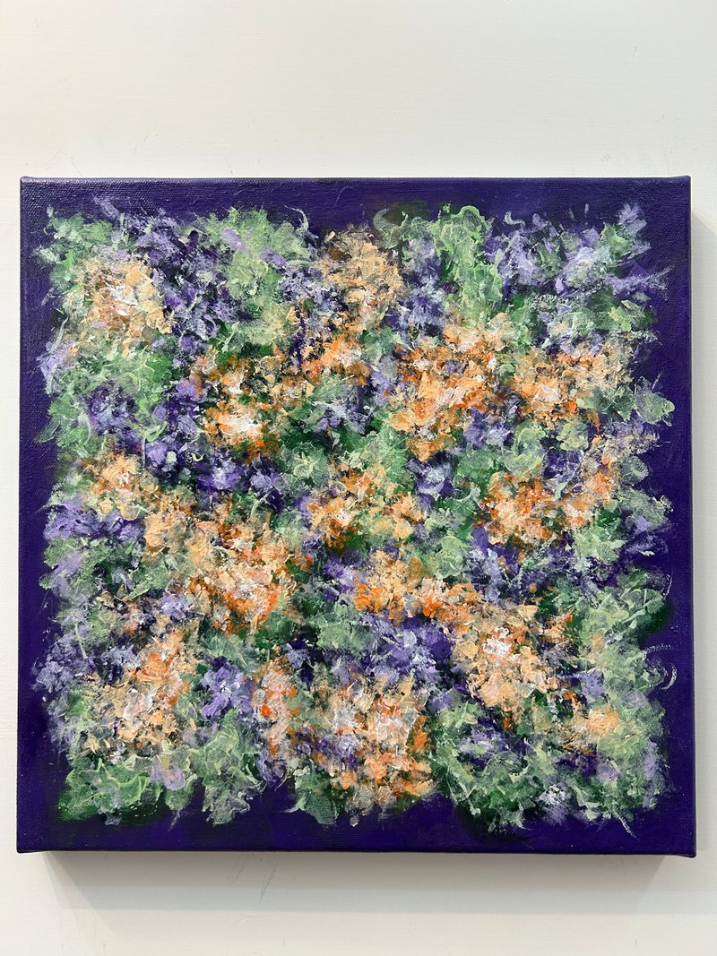 【紫语呢喃】无框抽象画 - 海报/装饰画/版画 - 颜料 多色