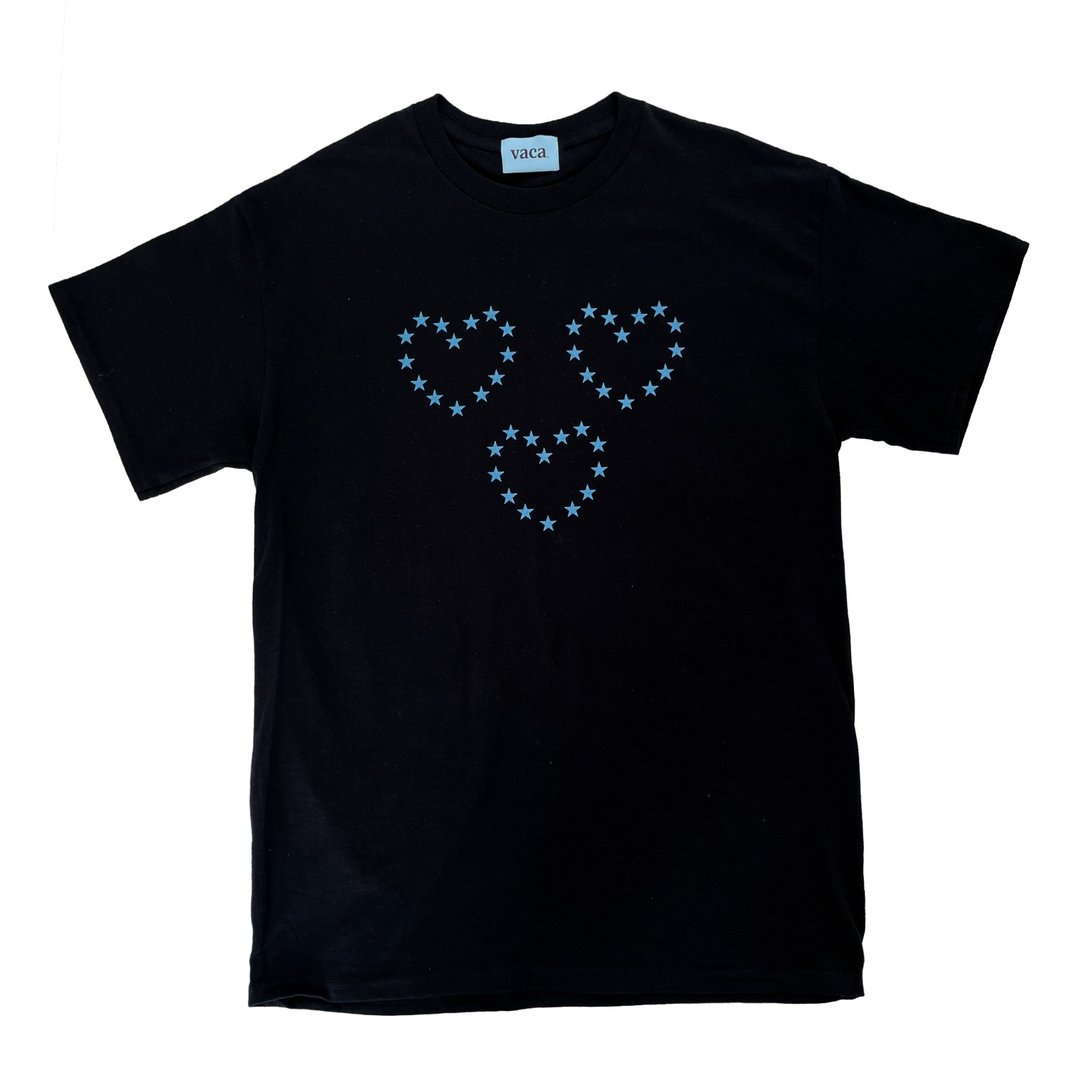 HEART T_SHIRT (黑色) - 女装 T 恤 - 棉 黑色