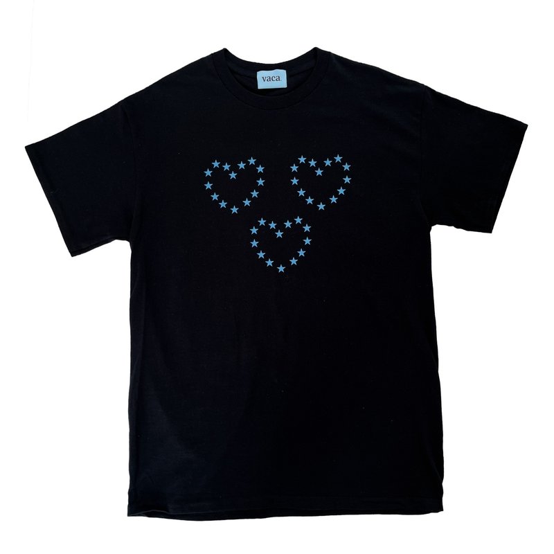 HEART T_SHIRT (黑色) - 女装 T 恤 - 棉 黑色