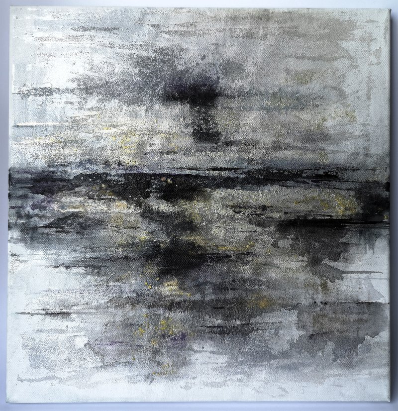 Abstract Painting Original Art on Canvas 40x40 cm. - 墙贴/壁贴 - 棉．麻 