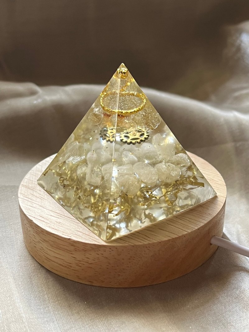 订制【奥刚能量塔-迎向新气象的你】黄水晶/柠檬黄水晶-奥根金字 - 灯具/灯饰 - 树脂 