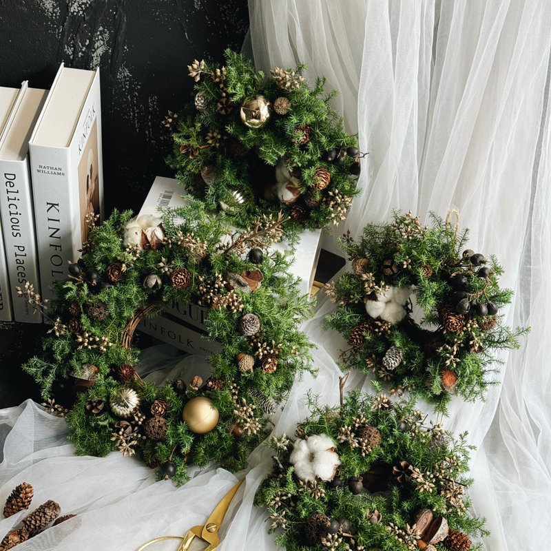 【圣诞花圈课程】暖心澎湃手作花圈|花材超多|绝对不难|觉得开心 - 植栽 - 植物．花 