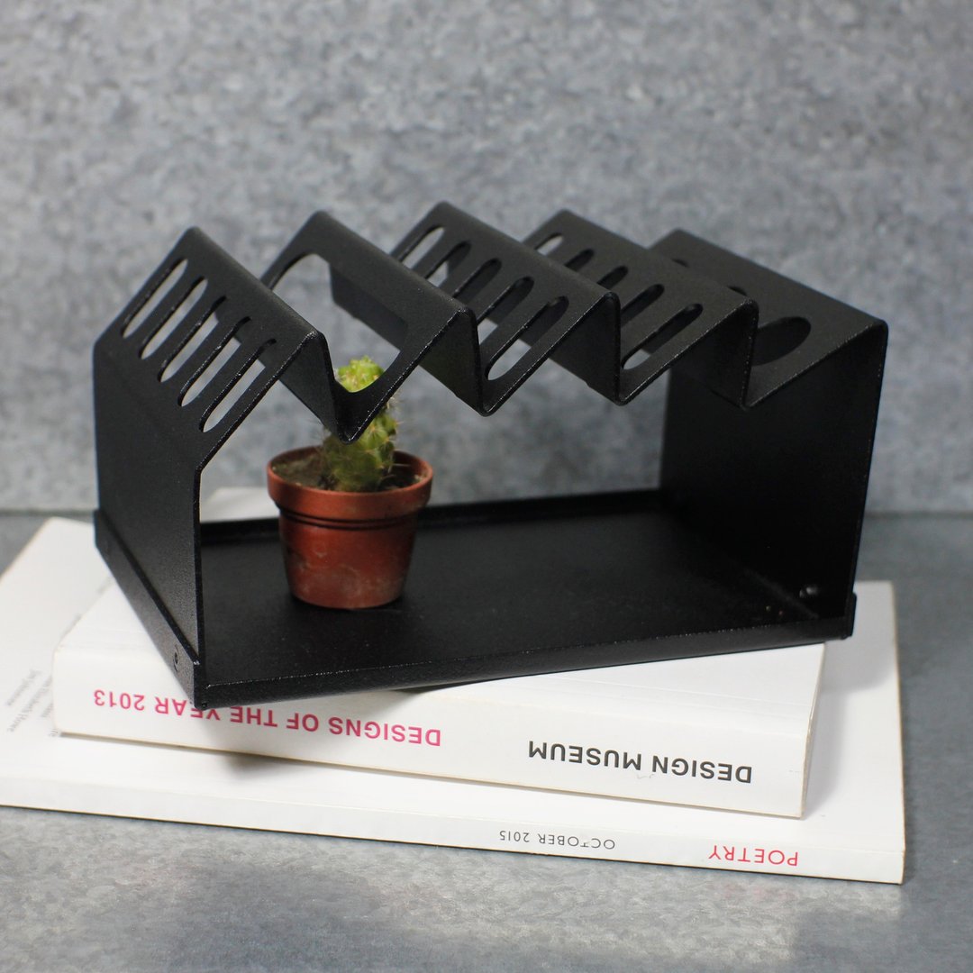 桌上收纳架(中) Desk Machine M 雾黑 - 收纳用品 - 其他金属 黑色