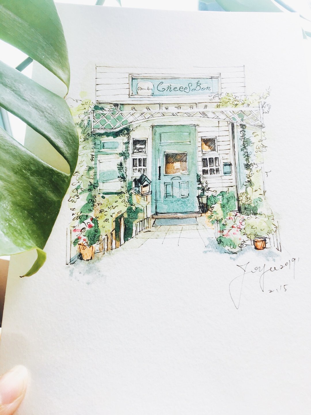 体验活动。速写 + 纸上旅行 - 速写迷人的店铺风景-Joyce老师 - 插画/绘画/写字 - 纸 