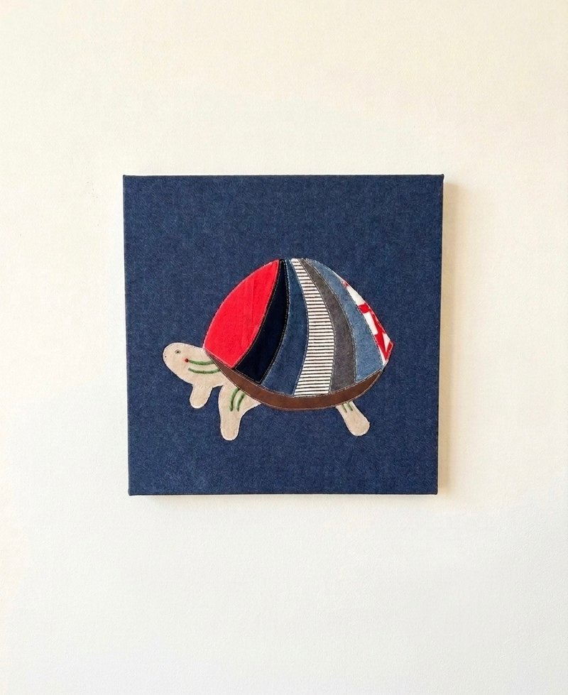 布艺画板 乌龟 - 海报/装饰画/版画 - 棉 蓝色