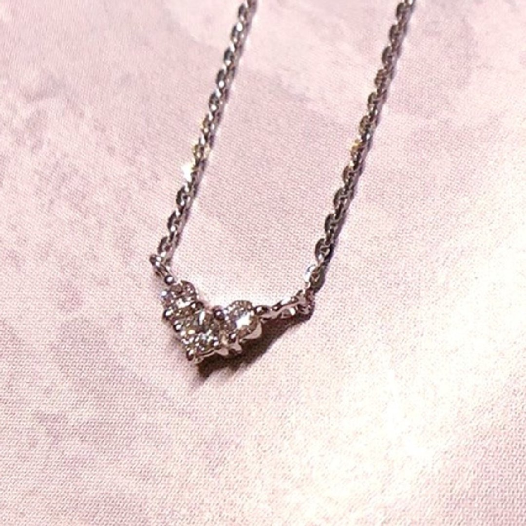 【Jewelry Ya 茱丽叶】精致点缀 - 小爱心 - 白金  小钻套链 - 项链 - 贵金属 