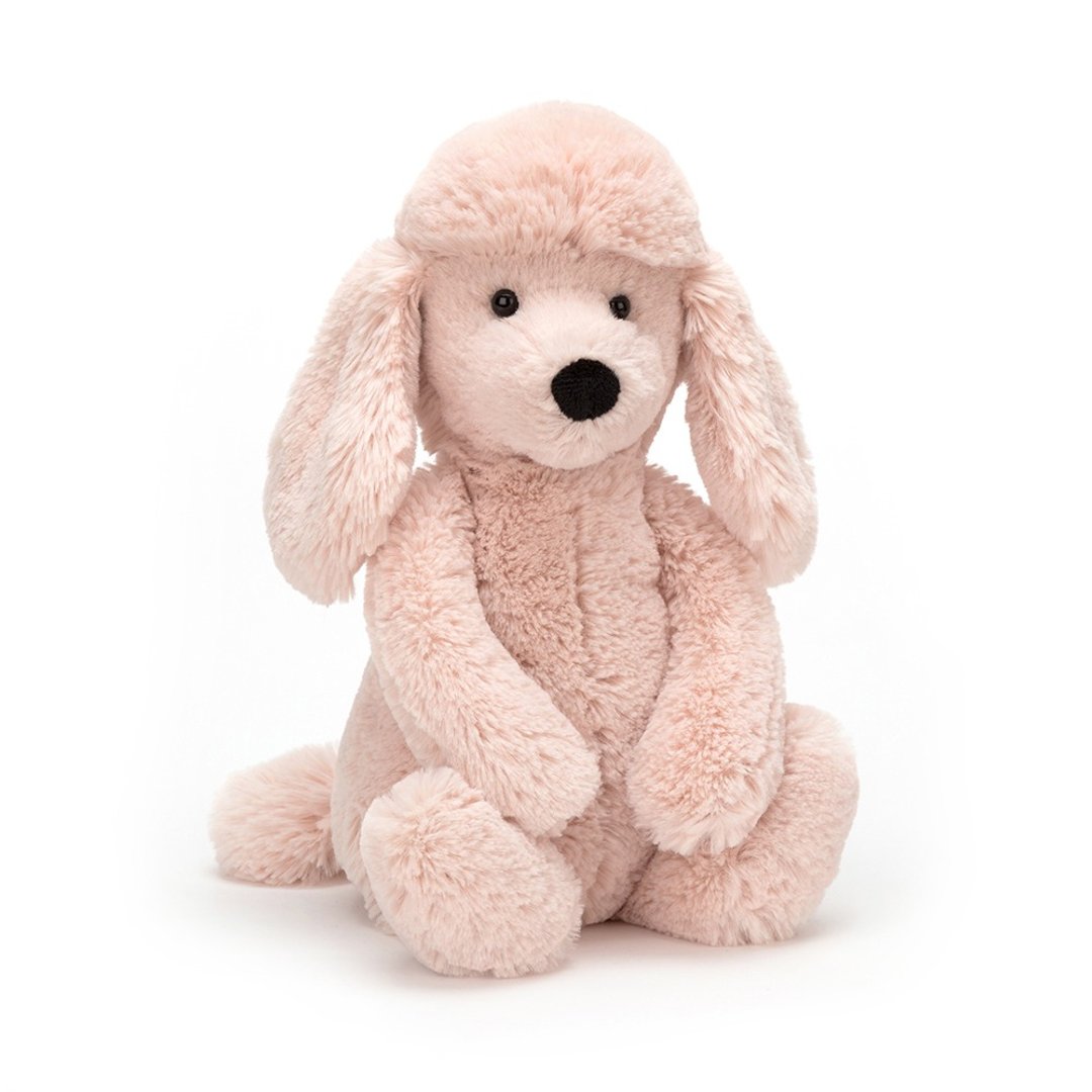 Jellycat Bashful Poodle 粉红贵宾狗 18cm - 玩偶/公仔 - 聚酯纤维 粉红色
