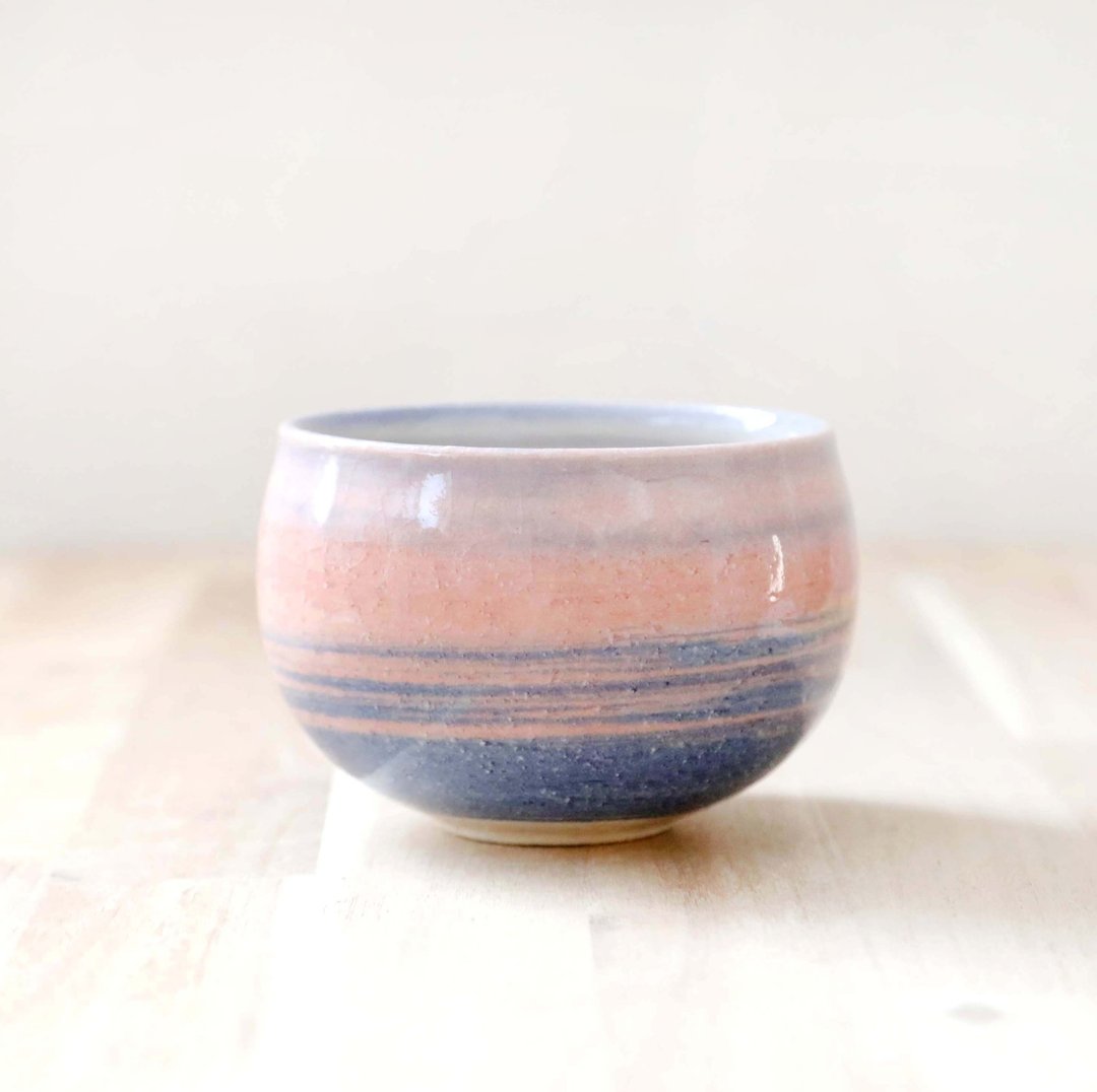 揉好的茶杯，早晨的天空 6 - 茶具/茶杯 - 陶 粉红色
