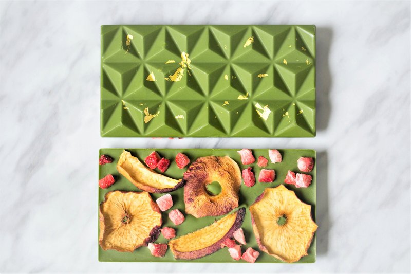 抹抹阿桃-京都宇治抹茶果干巧克力砖 - 巧克力 - 新鲜食材 绿色